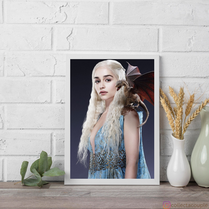 Game of Thrones: Deanerys Targaryen Framed Poster