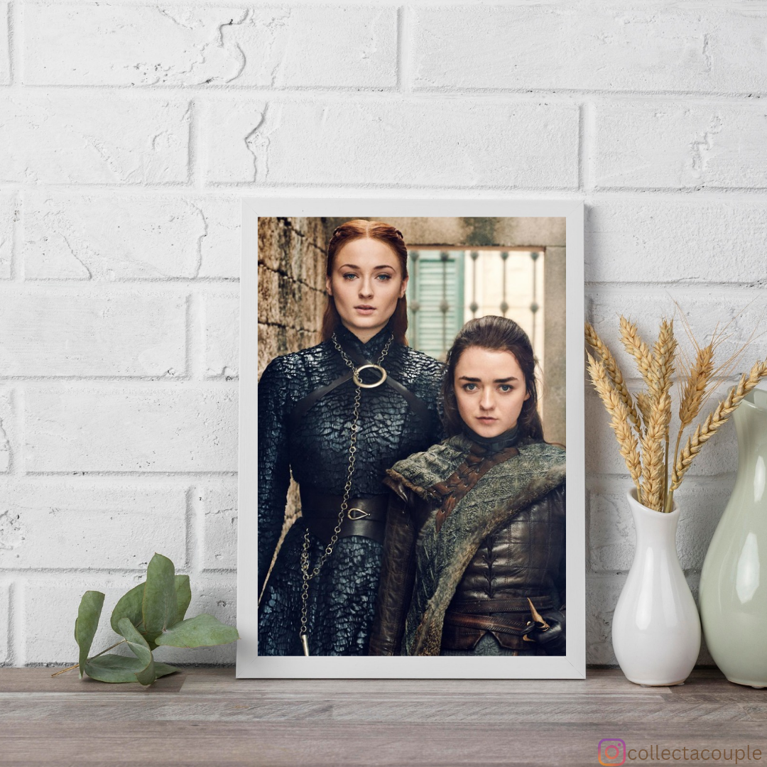 Game of Thrones: Sansa & Arya Stark Framed Poster