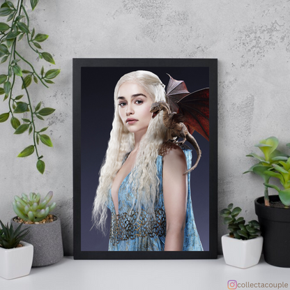 Game of Thrones: Deanerys Targaryen Framed Poster