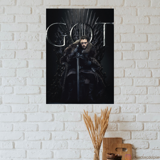 Game of Thrones: Jon Snow on the Iron Throne Poster