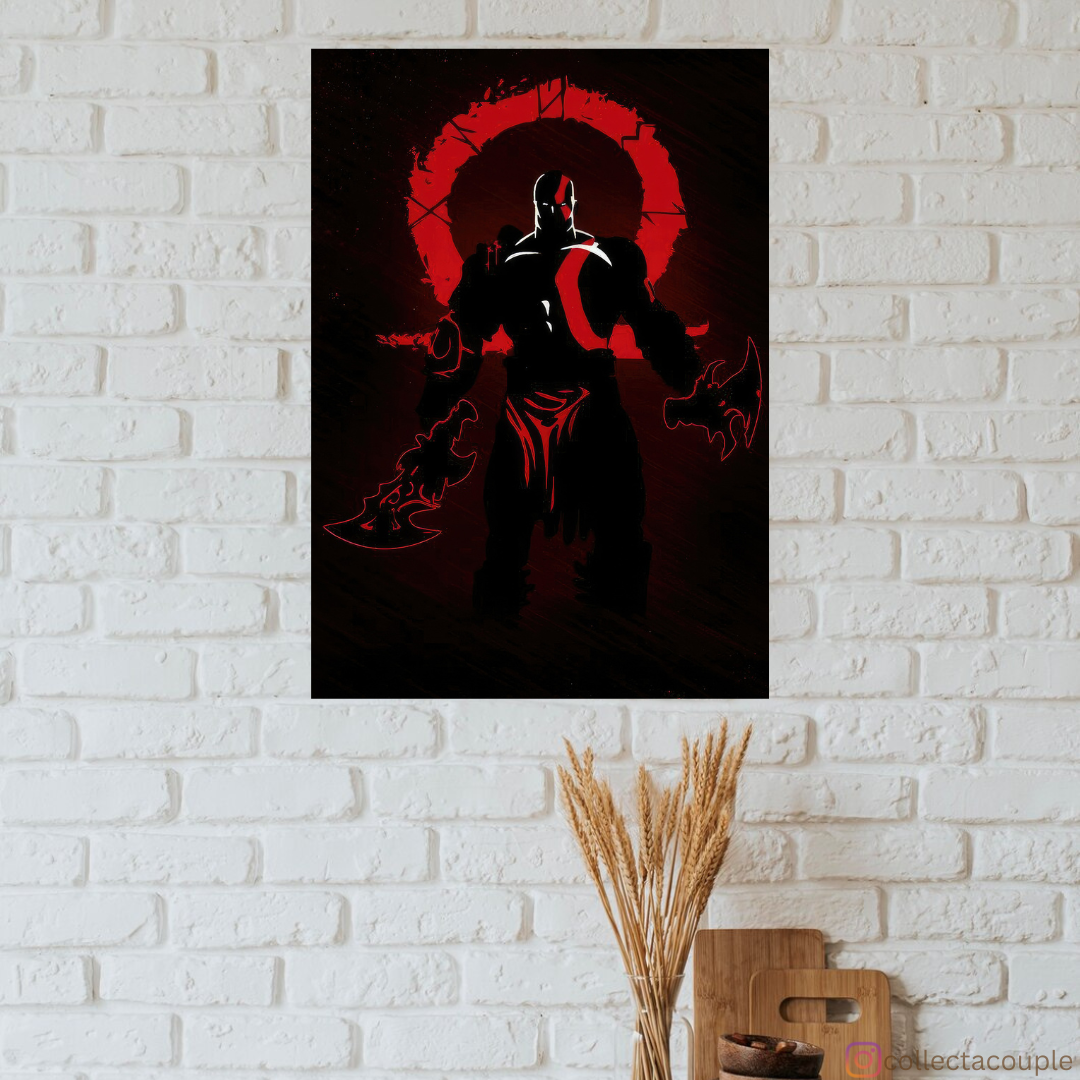 God of War: Kratos Silhouette Poster