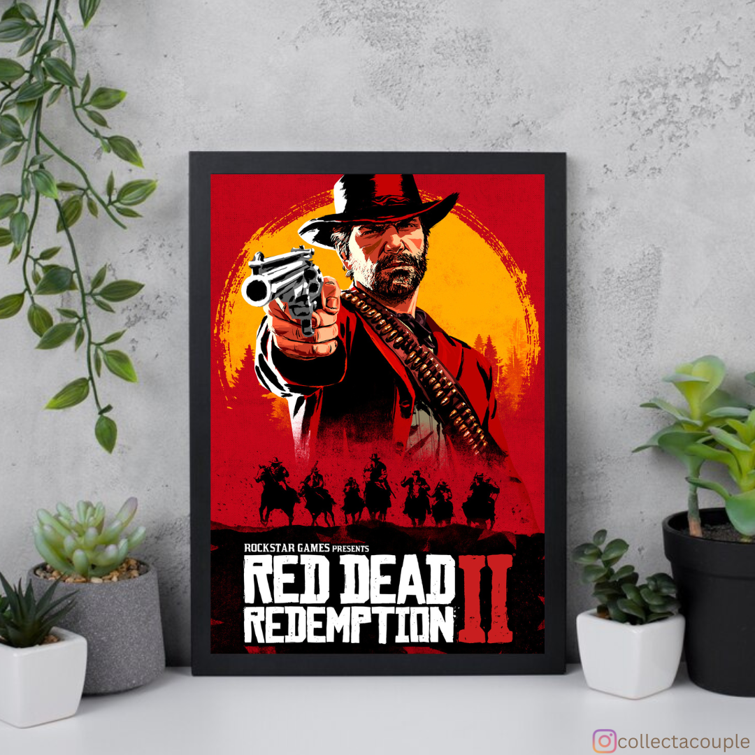 Red Dead Redemption II: Game Cover Framed Poster