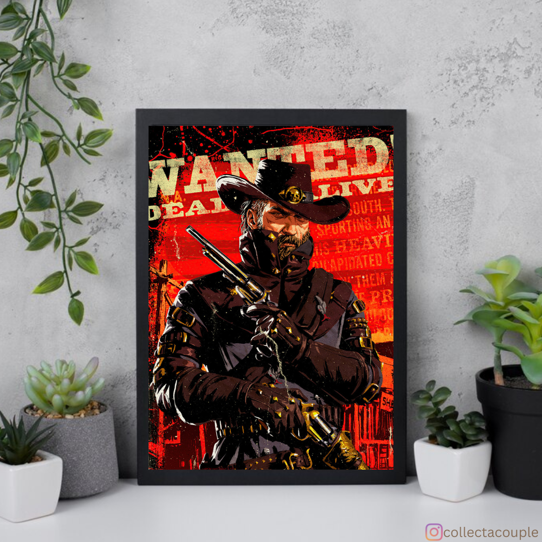 Red Dead Redemption II: Wanted Framed Poster