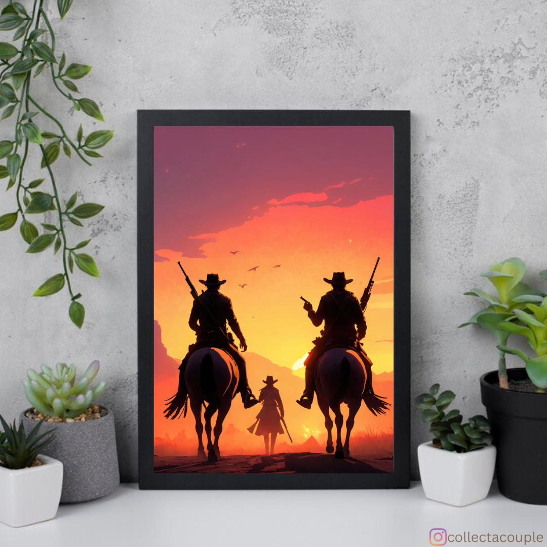 Red Dead Redemption II: On Horses Framed Poster