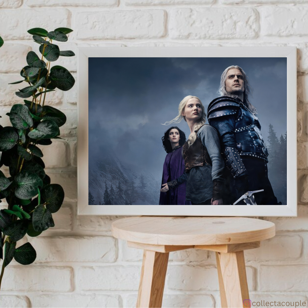 The Witcher: Geralt, Siri & Yennifer Framed Poster