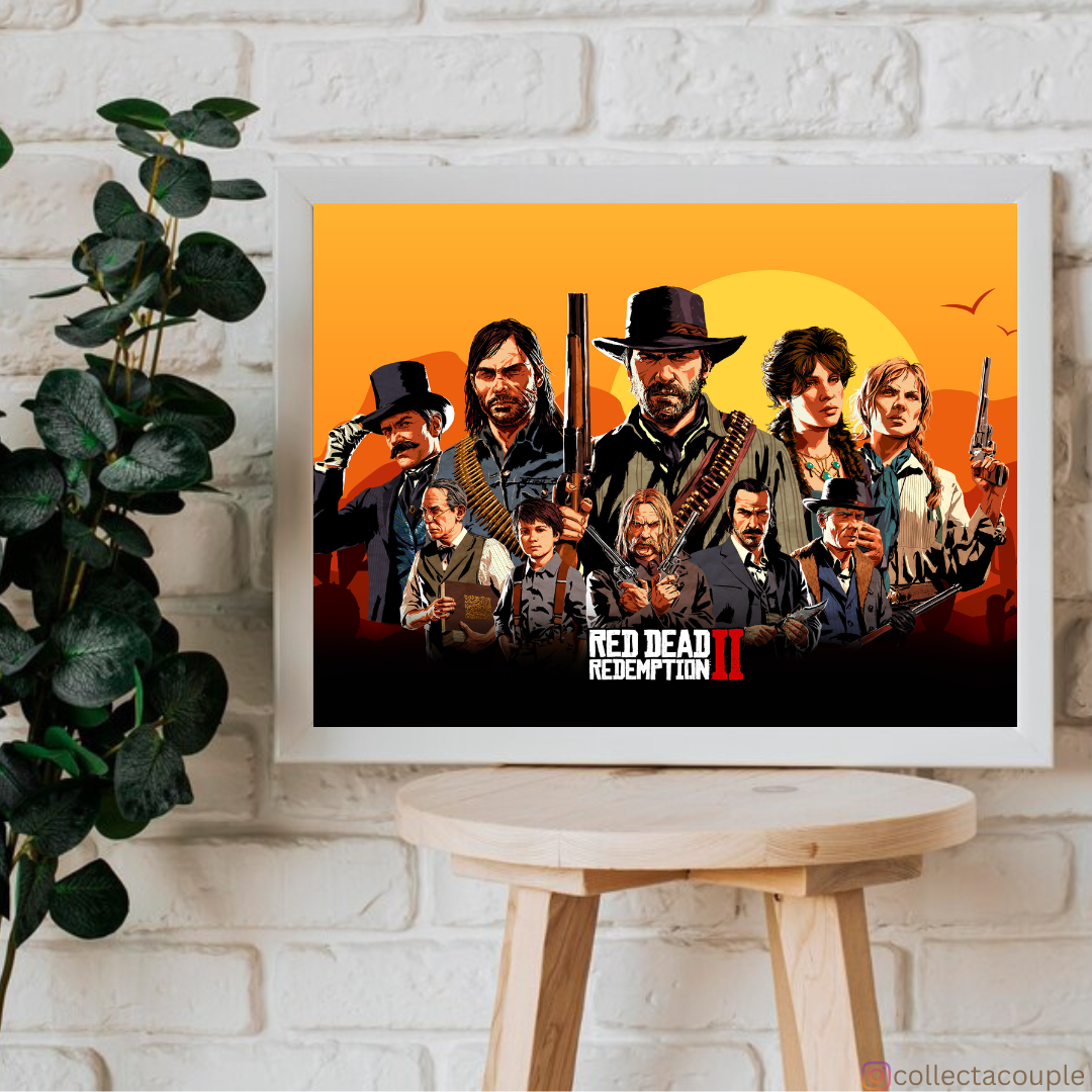 Red Dead Redemption II: Cast Framed Poster