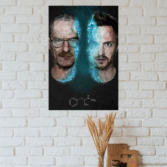 Breaking Bad: Walter & Jesse Illustrated Poster