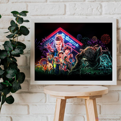 Stranger Things: Season 3 Illustrated Framed Poster