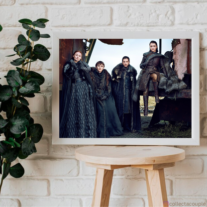 Game of Thrones: Stark Siblings Framed Poster