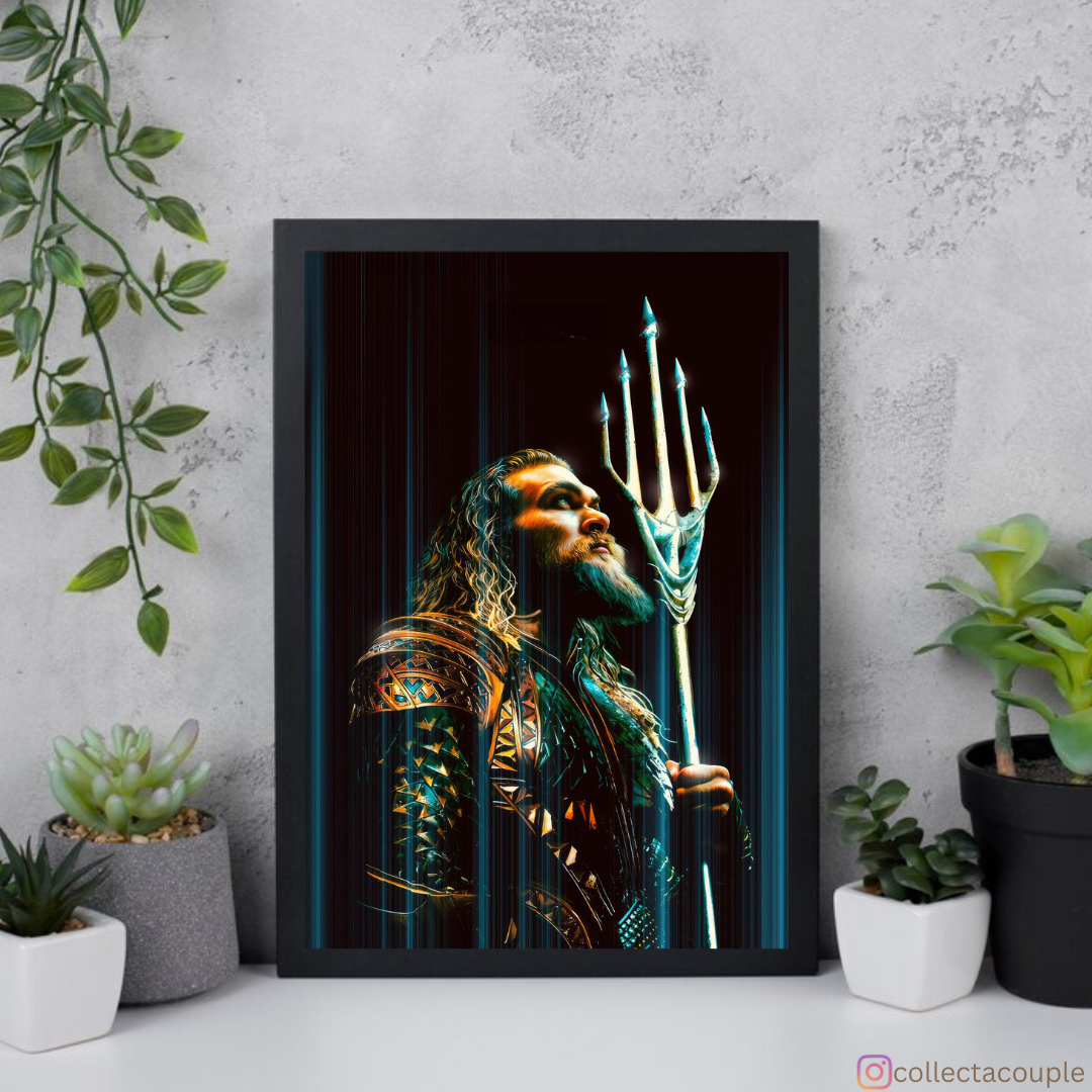 Aquaman: Pose Framed Poster