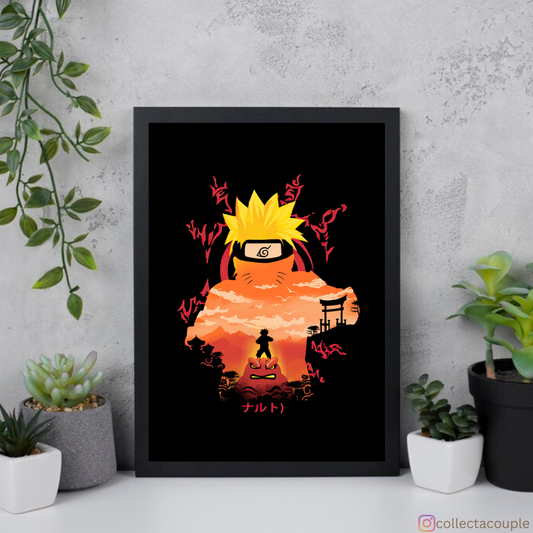 Naruto: Scenic Silhouette  Framed Poster