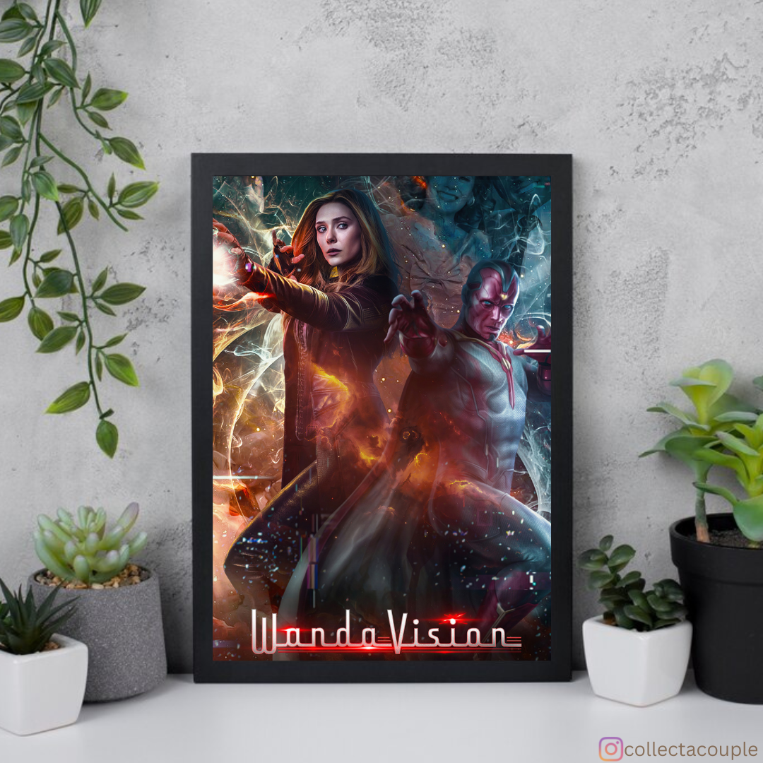 WandaVision: Wanda & Vision Framed Poster