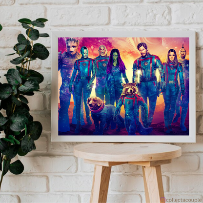 Guardians of The Galaxy: Cast Framed Poster