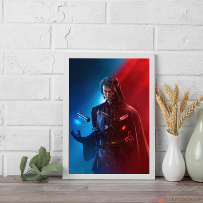 Star Wars: Anakin and Darth Vader Split Framed Poster