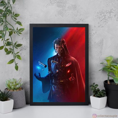 Star Wars: Anakin and Darth Vader Split Framed Poster