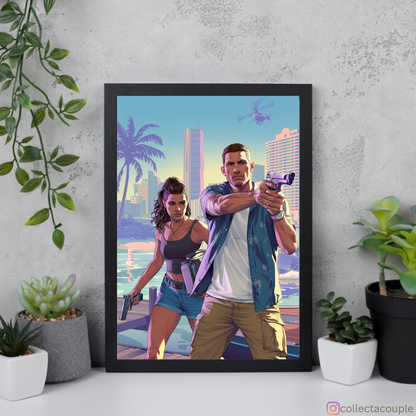Grand Theft Auto: GTA VI (2) Framed Poster