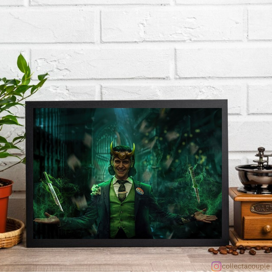 Loki: Mischievous Laugh Framed Poster