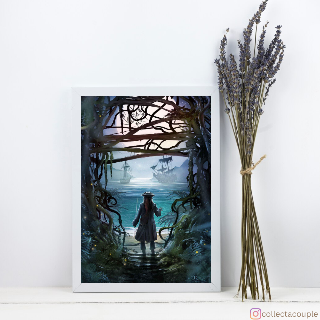 Pirates of the Caribbean: Scenic Backdrop Framed Poster