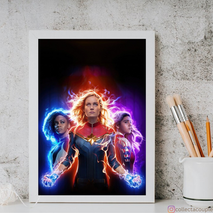 The Marvels: Trio Framed Poster