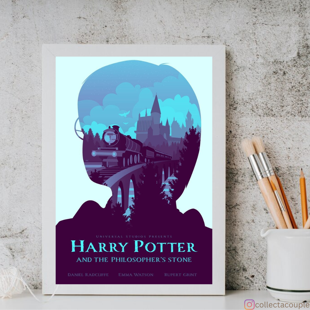 Harry Potter: Philosopher's Stone Collage Framed Poster