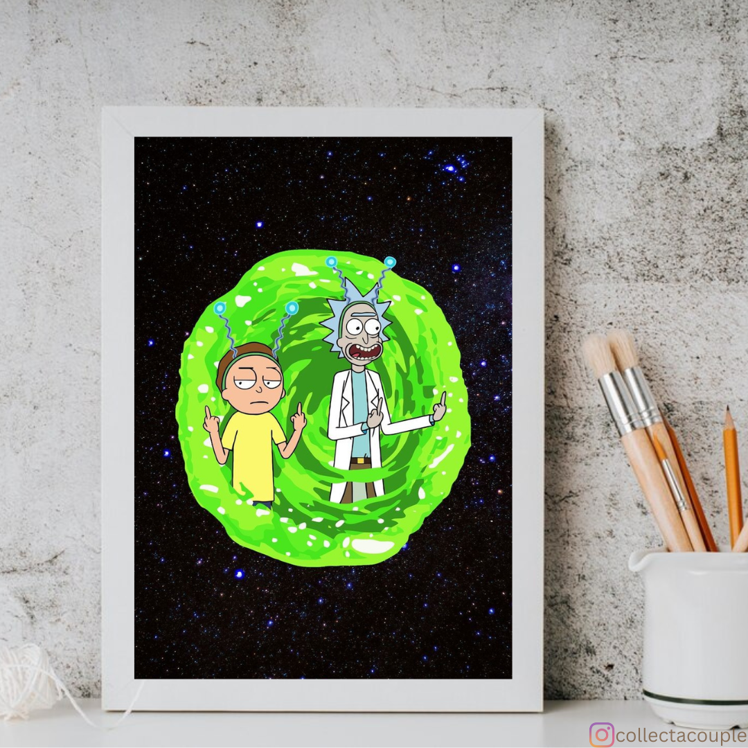 Rick & Morty: In Space Framed Poster