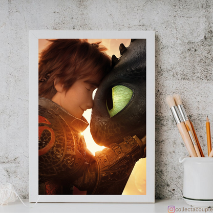 How To Train Your Dragon: Hiccup and Toothless Framed Poster