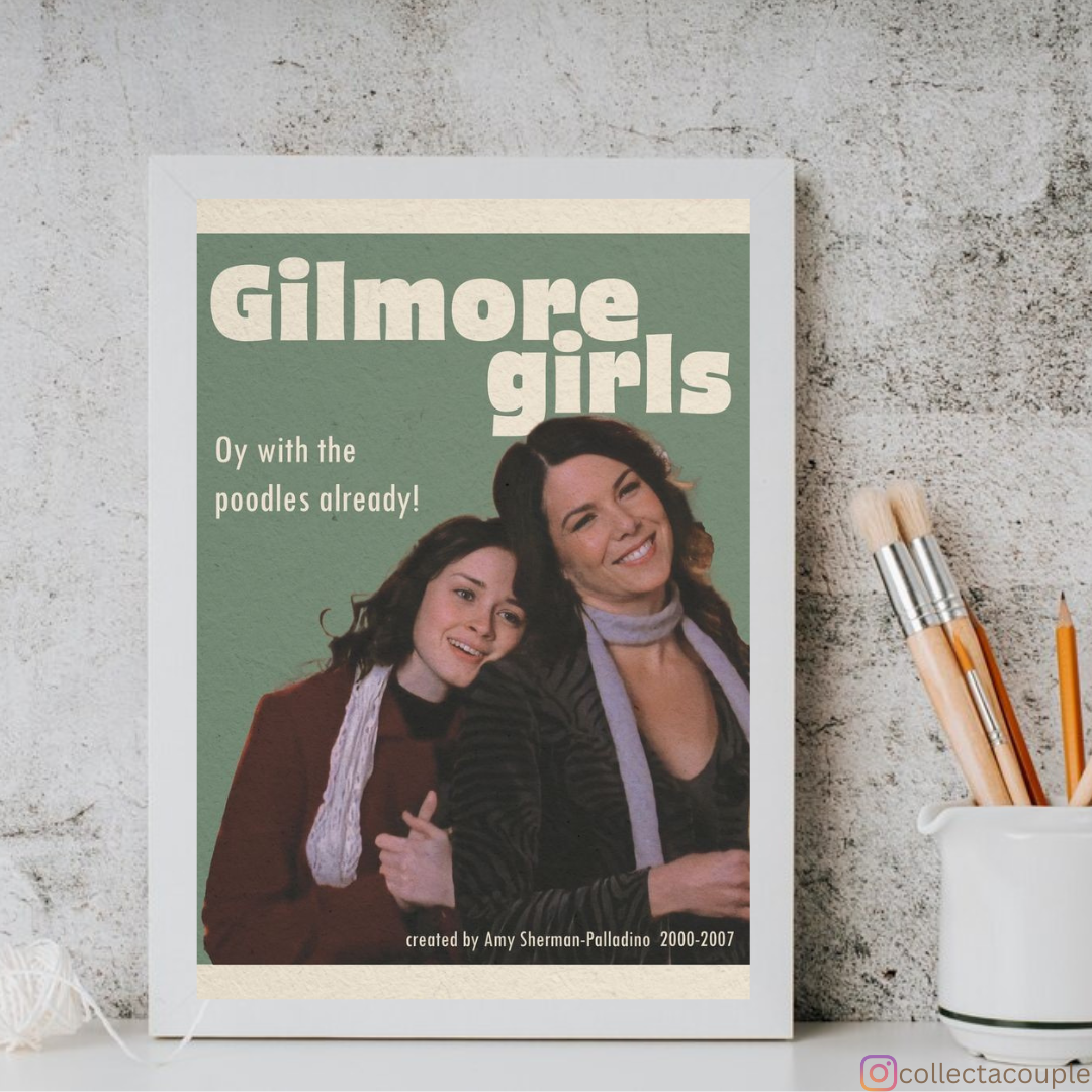 Gilmore Girls: Rory & Lorelai- Oy with the poodles already! Framed Poster