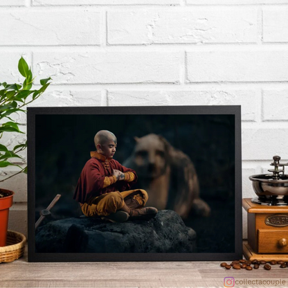 Avatar: The Last Airbender (Live Action): Aang meditating Framed Poster