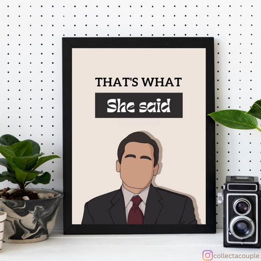 The Office: Michael Scott Quote Framed Poster