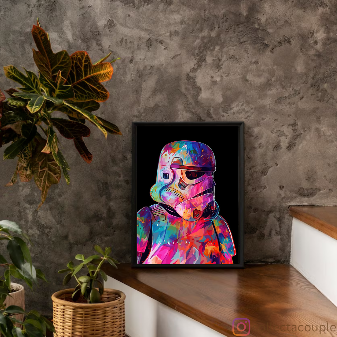 Star Wars: Stormtrooper Colourful Framed Poster