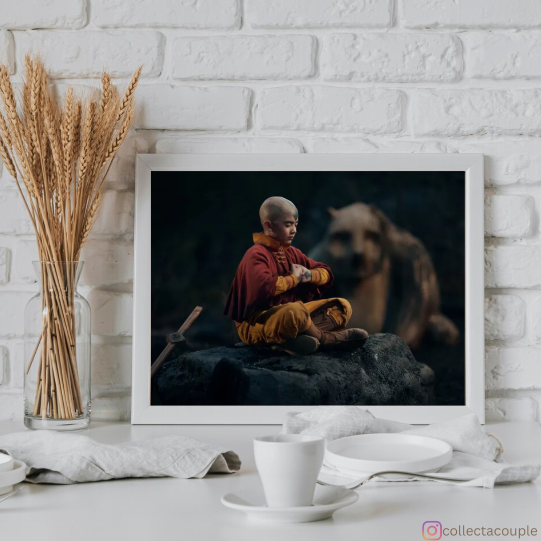 Avatar: The Last Airbender (Live Action): Aang meditating Framed Poster