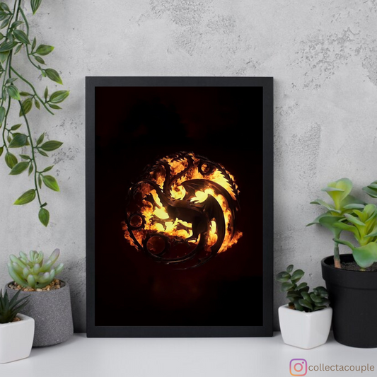 House of The Dragon: Targaryen Sigil Framed Poster