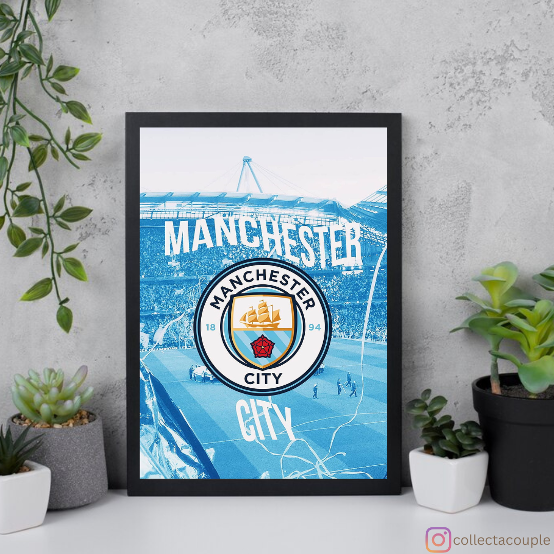 Manchester City: Logo Framed Poster