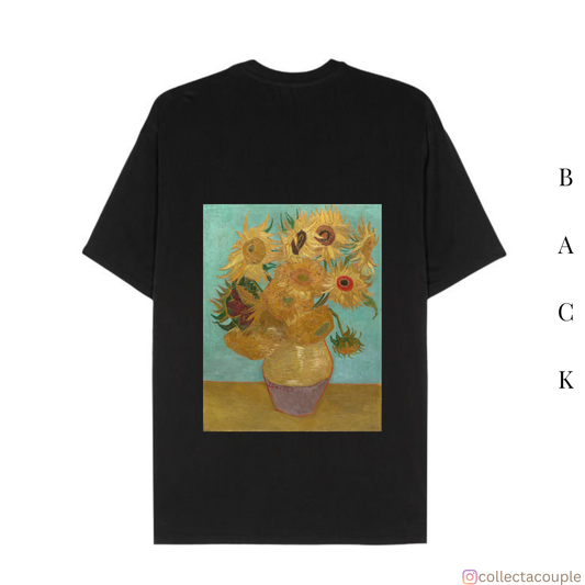 Van Gogh: Sunflowers Oversized Unisex T-shirt (front and back print)