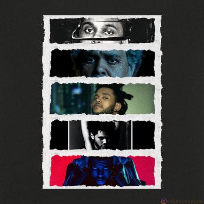 The Weeknd: Discography (2) Oversized Unisex T-shirt (front and back print)