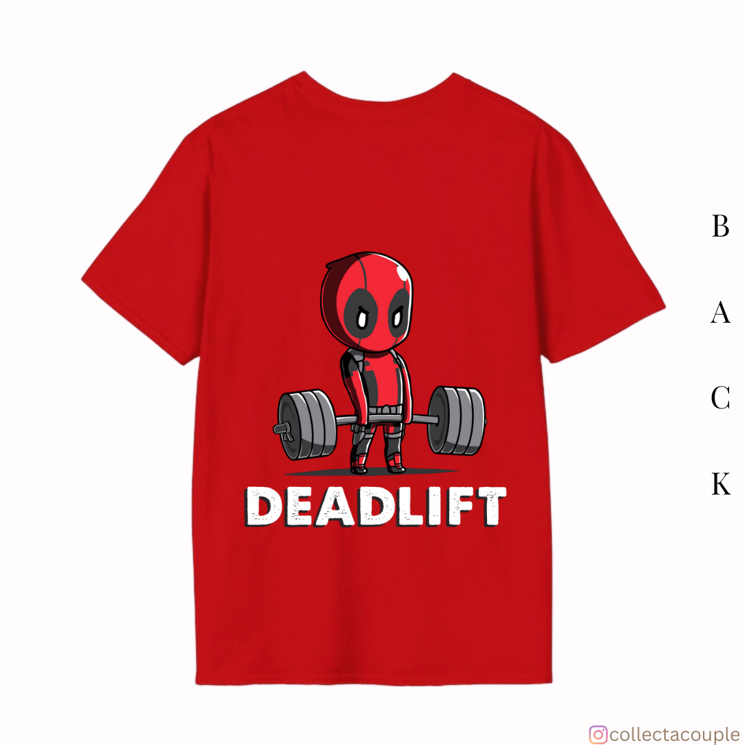 Deadpool: Deadlift Illustrated Oversized Unisex T-shirt (front and back print)
