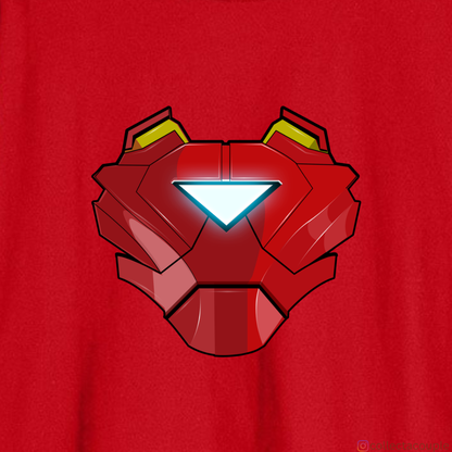 Iron Man: Glow Illustrated Oversized Unisex T-shirt (front and back print)