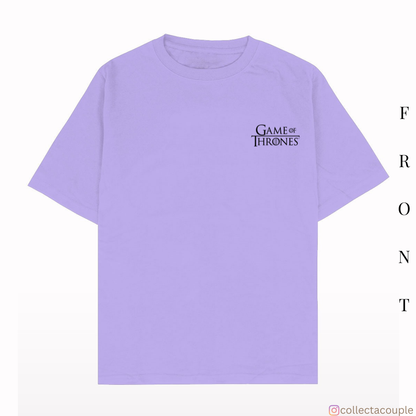 Game of Thrones: Illustration Cast Oversized Unisex T-shirt (front and back print)