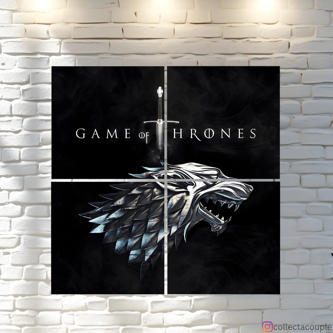 Game of Thrones: Stark Fandom Puzzle Board Wall Art