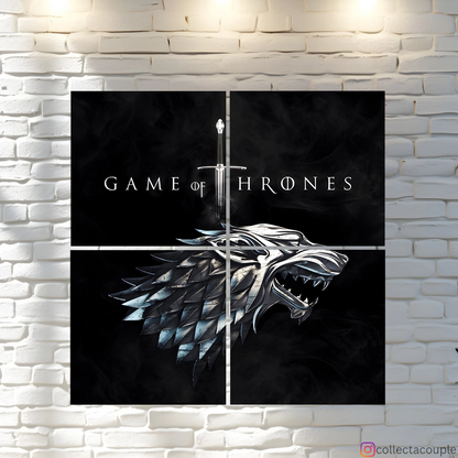 Game of Thrones: Stark Fandom Puzzle Board Wall Art