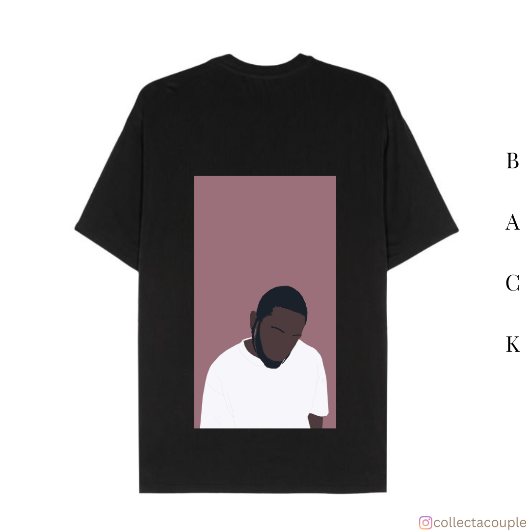 Kendrick Lamar: Damn Illustrated Oversized Unisex T-shirt (front and back print)
