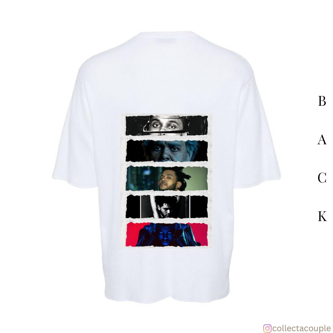 The Weeknd: Discography (2) Oversized Unisex T-shirt (front and back print)