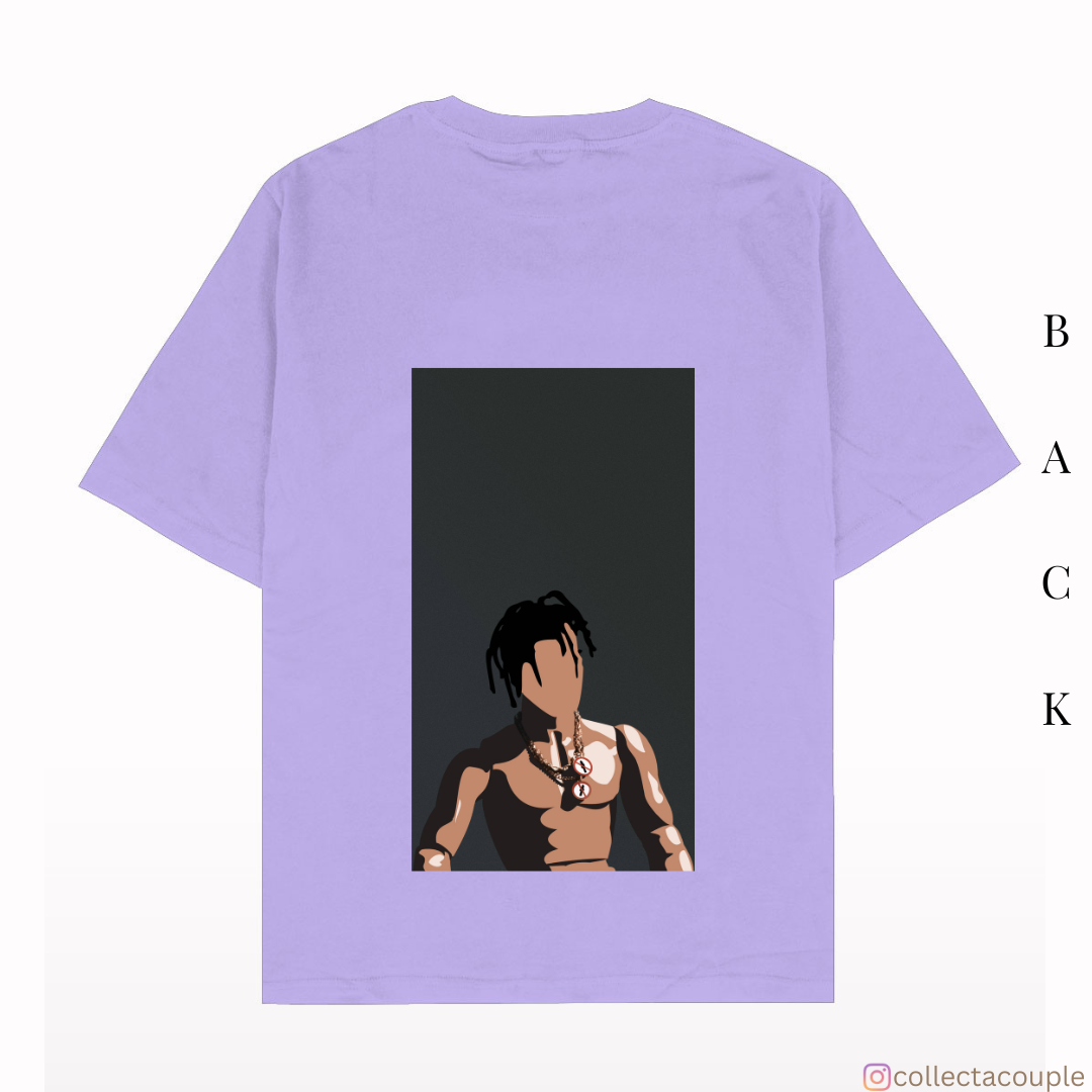 Travis Scott: Illustration (3) Oversized Unisex T-shirt (front and back print)