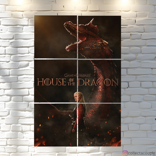 House Of The Dragon: Daemon Targaryen Fandom Puzzle Board Wall Art
