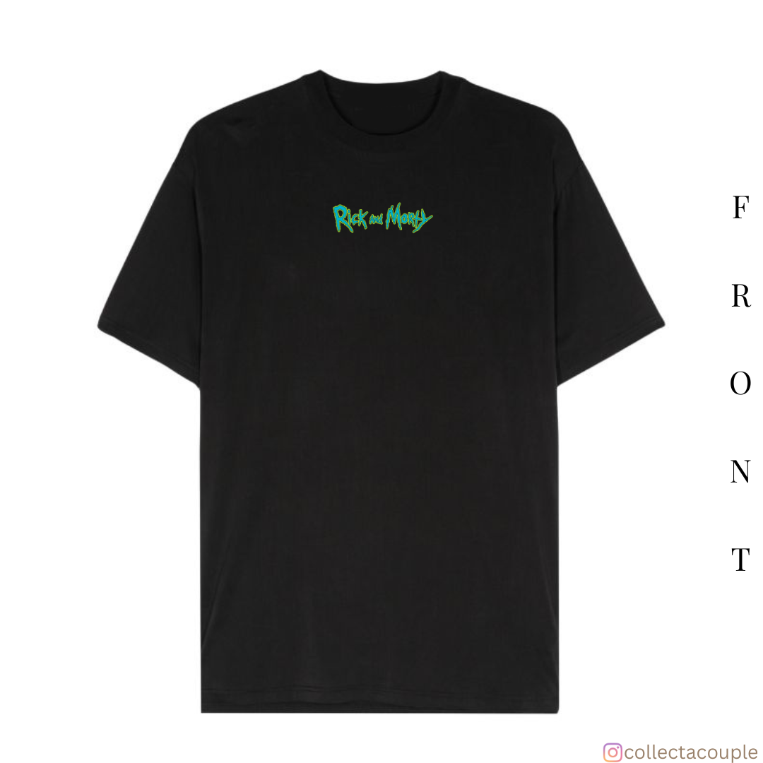 Rick and Morty: Illustrated Oversized Unisex T-shirt (front and back print)