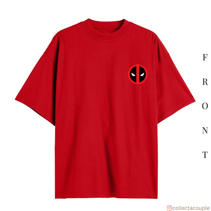 Deadpool: Deadlift Illustrated Oversized Unisex T-shirt (front and back print)