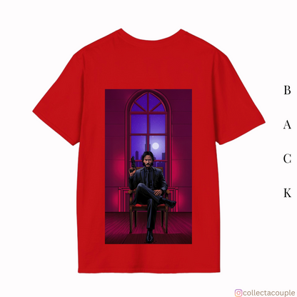John Wick: Illustrated Oversized Unisex T-shirt (front and back print)