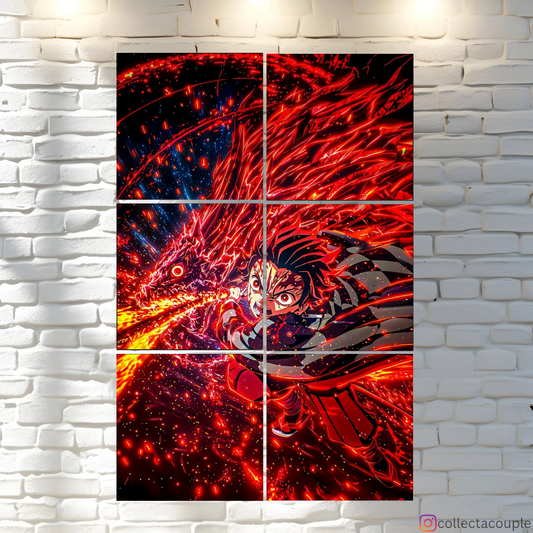 Demon Slayer: In Action Fandom Puzzle Board Wall Art