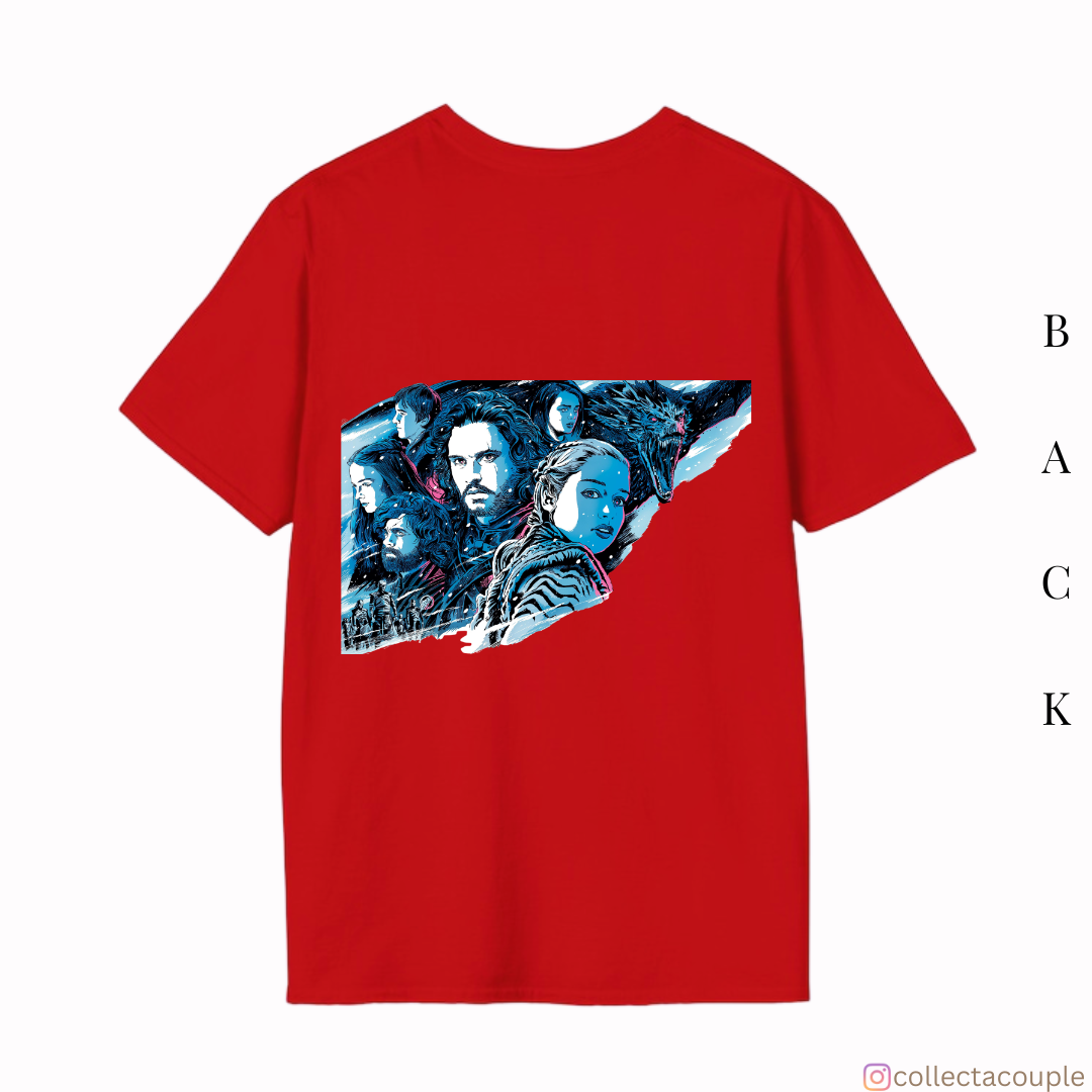 Game of Thrones: Illustration Cast Oversized Unisex T-shirt (front and back print)