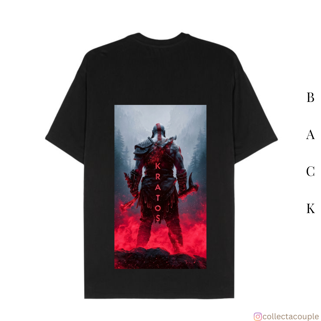 God of War: Kratos Oversized Unisex T-shirt (front and back print)
